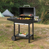 Black XL BBQ Charcoal Grill Barbecue Smoker Garden Outdoor Cooking Grill Steel