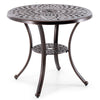 79 cm Diameter Round Table Garden Patio Cast Aluminum Table Dining Bistro Table