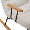 Lazy Rocking Chair Adjustable Recliner Rocking Sofa Nursing Armchair w/ Footrest