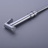 Hand Held Bidet Douche Spray Shower Shut Off Valve Holder Bidet Toilet Spray Set