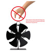 6 Blade Heat Powered Stove Top Fan For Wood Burner Log Burning Fire Eco Friendly