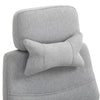 Home Office Chair Swivel Desk Chair with Adjustable Height Footrest Grey