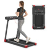 Foldable Electric Treadmill with APP Control & LED Display-Red