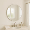 Mirror Large Art Deco Glass Frameless Round Venetian Wall Mirror 80cm x 80cm