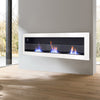 Wall/Inset Bio Ethanol Fireplace Biofire Fire Burner Heater White 120*15*40CM