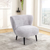 Modern Armchair Soft Fabric Accent Tub Chair Occasional Chair Button Back Lounge