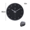30cm Wall Clock Kitchen School Office Home Shabby Chic Modern Decor Quartz Clock
