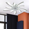 Dimmable Ceiling Fan with LED Light Adjustable Wind Speed Remote Control Bedroom