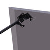 Square Outdoors Fire Pit Heat Deflector Traps&Directs Heat Outward Folding Leg