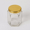 72x196ml (7oz approx) Hexagonal Jam Jars Storage Preserve Pickles Mini Jars Lid