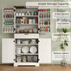 72'' Kitchen Cupboard Pantry Cabinet, Tall Storage Cabinet with Doors and Drawer