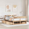 Bed Frame without 160x200 Solid Wood Pine K8F5