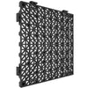 Interlocking Drainage Floor Mat 12" x 12" PVC Non-Slip Floor Tiles 12 Pack
