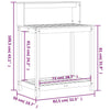 Iiaky Potting Table with Shelves 82.5x50x109.5 Solid Wood ,Wooden Garden T5Z2