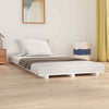 Bed Frame White 90x190 Solid Wood Pine O9D5