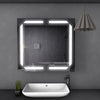 LED Mirror Bathroom Cabinet With Shaver Socket Bluetooth Demister Sensor Light