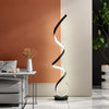 Modern Curved Spiral Floor Lamps Reading Lights Living Room LED Bulb Lighting UK