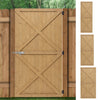 Wooden Garden Gate Outdoor Entrance Fence Security Door With Latch & Hings Kit
