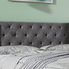 Merax Upholstered Bed Functional Bed from Storage Double Size Grey Velvet