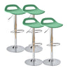 Set of 2/4/6 Plastic Bar Stools for Breakfast Kitchen Barstool Chair
