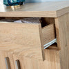 Venetia 2 Door 1 Drawer Wooden Oak Shoe Storage Cabinet Rack Stand Cupboard