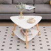 Modern 2-Tier Coffee Table Sofa Side Table Living Room End Bedside Table White