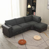 Luxury 2, 3 Seater Linen Fabric Couch Sofa Corner Chaise Living Room Furniture