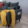 Panana Linen Fabric 2 & 3 Seater Sofa Couch with Wood Legs 3 Colours