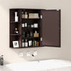Bathroom Multipurpose Medicine Cabinet-Brown