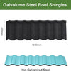 5pcs Galvanized Metal Asphalt Roof Tiles Sheds Log Garages Roofing Felt Shingles