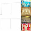 3X6M 3X3M 2X2M Adjustable Wedding Backdrop Stand Flower Curtain Support Frame