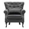 Leisure Single Sofa Armchair Modern Wing Back Chesterfield Button Accent Chair