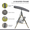 3 Seater Garden Swing Chair Patio Hammock Outdoor Bench Seat Canopy Steel Frame