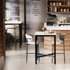 Real Marble Bar Table Breakfast Kitchen Dining Room Furniture Modern Tall Square