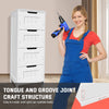 Bathroom Drawers | White 4 Drawer Storage Cabinet Cupboard Unit Free Standing