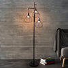 Industrial Floor Lamp Standing Lamp with Wire Cage Lampshade for Living Room