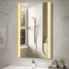 Bathroom Mirror with 3-Colors LED Lights Touch Control Wall Mounted Anti-frog