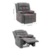 ADJUSTABLE RECLINER ARMCHAIR SOFA HOME LOUNGE CHAIR GAMING SINGLE W/CUP HOLDR