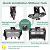 Portable Baby Bassinet Bedside Sleeper w/ Diaper Changer & Mattress-Black