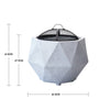 BBQ Fire Pit Garden Bowl Stove Brazier Patio Heater Winter Outdoor Firepit w Lid