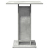 BistroTable Concrete Grey Engineered Wood Bar Table Patio Furniture