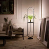 Modern Oval Floor Lamp LED Standing Light Reading Lamp for Living Room Dimmable