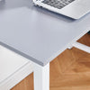 Modern Grey Computer Table Study Desk PC Laptop Table Workstation Home Office