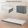 Single 10 cm Folding Gel-Infused Tri-fold Mattress Topper Cool Gel Memory Foam