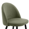 Dusk Iris Sage Green Velvet & Black Set of 2 Barstools RRP £127