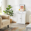 Bathroom Storage Cabinet Cupboard Floor Standing Unit 2 Drawers 2 Doos, White