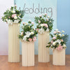 Foldable Wedding Column Flower Stand Cylinder Pedestal Cake Rack Display Holder