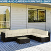 12 Pcs Cushion Replacement Set for Outdoor Garden Rattan Sofa Furniture Seating