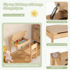 Kids Desk & Chair Set Flip Top Toddler Art Craft Drawing Writing Table Playroom
