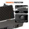 Rifle Case Rifle Hard Case 50 inch with 3 Layers Fully-protective Foams